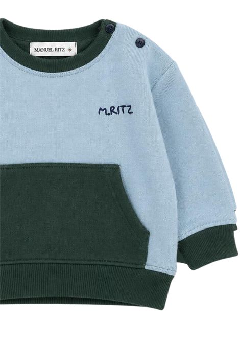 Felpa neonato in misto viscosa Manuel Ritz | 4478VERDE